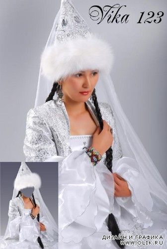 Шаблон для фотошопа -Казахский народный