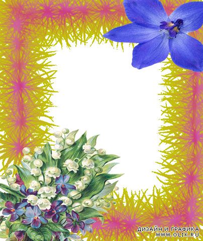 Рамка "Цветы" -шаблон для фотошопа Рамка "Цветы" -шаблон для фотошопа