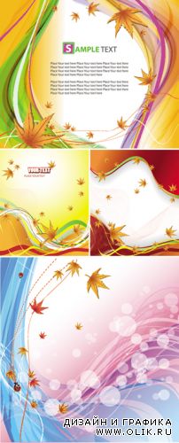 Autumn Leaves Backgrounds Vector