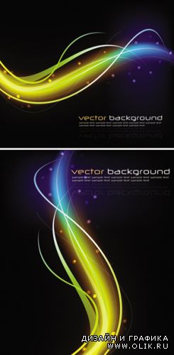 Glowing Backgrounds Vector
