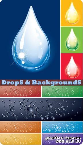Drops and Wet Backgrounds 2