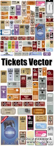 Tickets Vector Set