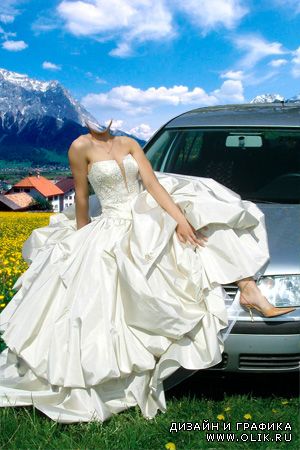 Шаблон для фотошопа - Невеста