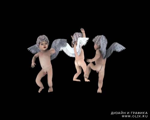 Футажи танцующие ангелы