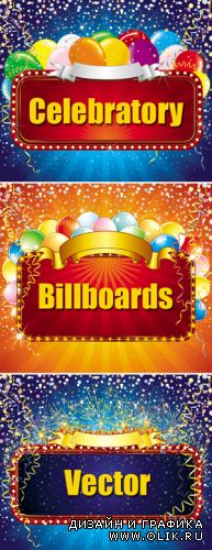 Celebratory Billboards Vector