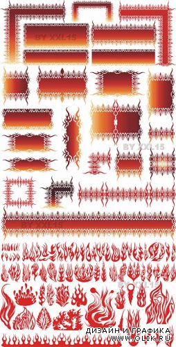 Flames Design Elements
