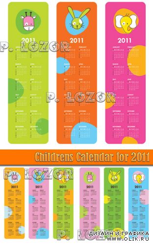 Childrens Calendar for 2011