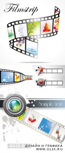 Color Filmstrip Vector