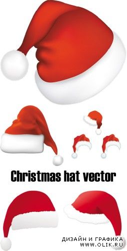Christmas hat vector