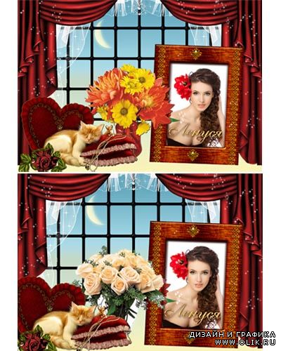 Фоторамка - Спящая кошечка!