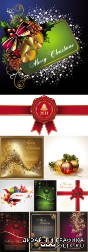 Christmas and New Year Vector Mix