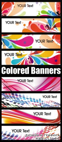 Colored Banners Vector