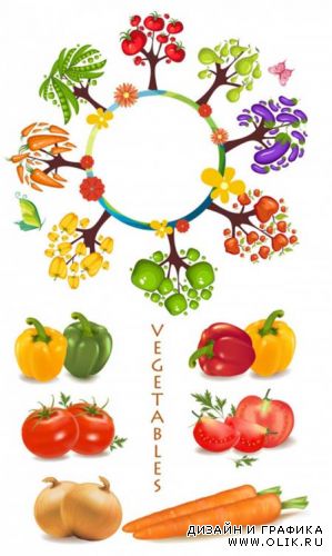 Векторные овощи