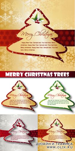 Merry Christmas trees