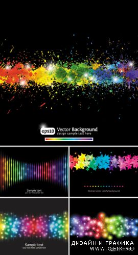 Rainbow Backgrounds Vector 2