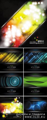 Digital Abstract Backgrounds Vector