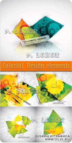 Colorful  Design elements
