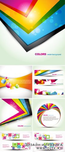 Stylish Color Backgrounds and Banners