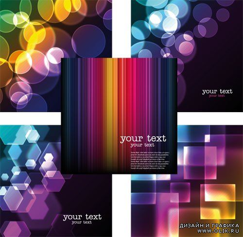 Colorful Abstract Vector Backgrounds