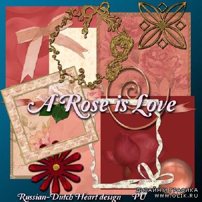 Скрап-набор - Розы любви