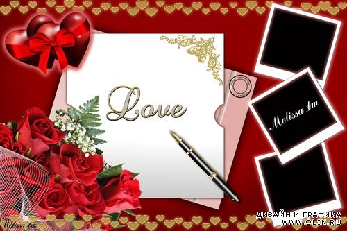 Рамка для влюбленных Любовное Письмо Love Letter