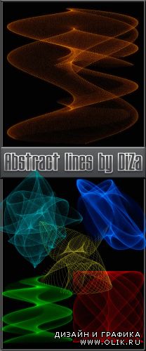 Abstract lines by DiZa | Абстрактные линии на прозрачном фоне