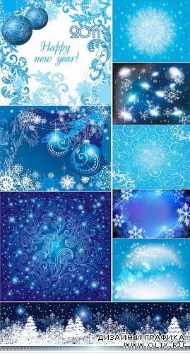 Winter vector backgrounds