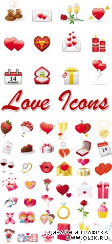 Love Icons Vector