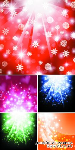 Bright Color Backgrounds Vector