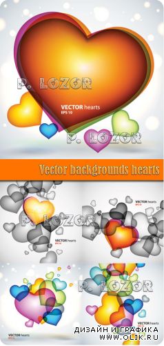 Vector backgrounds hearts