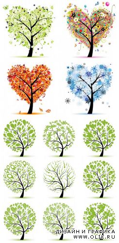 Art tree vectors