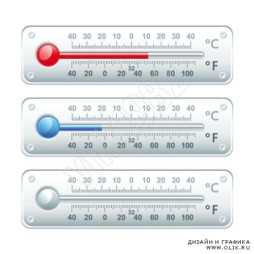 Horizontal thermometers | Горизонтальный термометр: