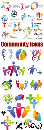 Community Icons Vector