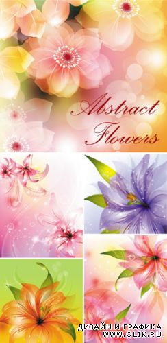 Abstract Flowers Vector