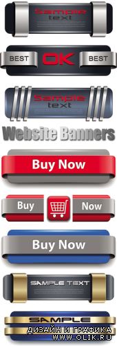 Modern Website Banners Vector