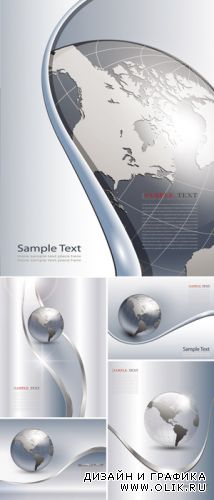 Silver Business Backgrounds Vector