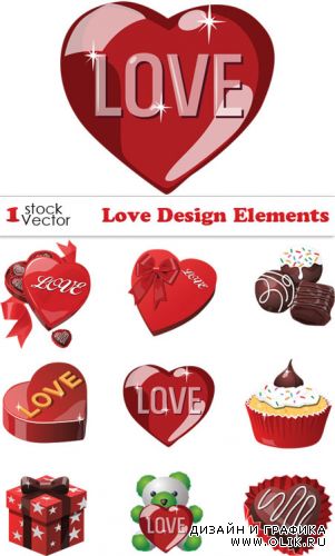 Love Design Elements Vector