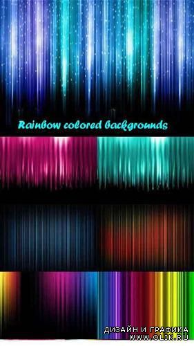Rainbow colored backgrounds