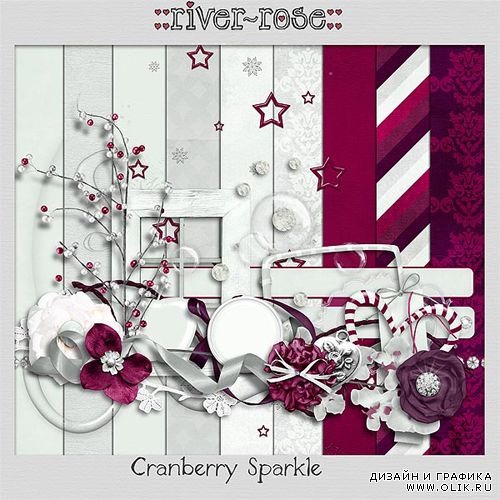 Scrap Kit - Cranberry Sparkle