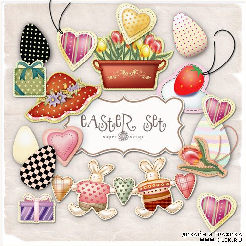 Скрап-набор пасхальный Easter Set