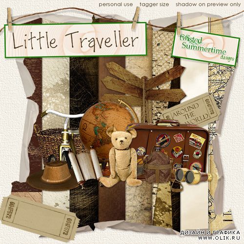 Скрап-набор - Little Traveller