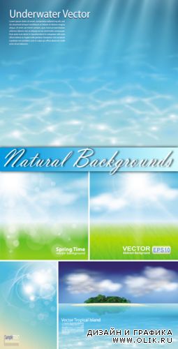 Natural Backgrounds Vector 2