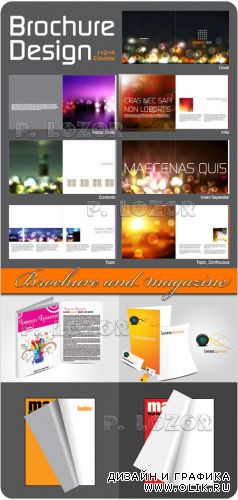 Brochure and magazine template