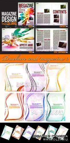 Brochure and magazine template set.2