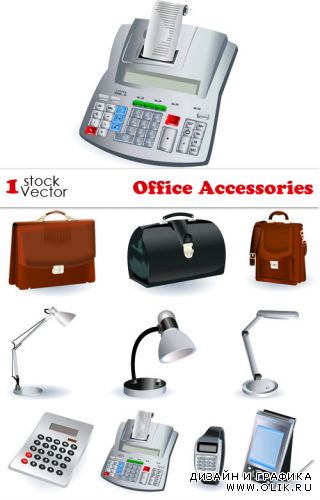 Office Accessories Vector