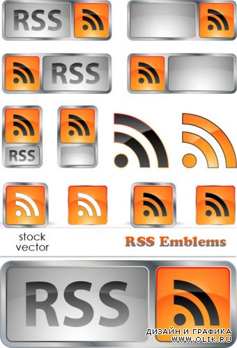 Векторный клипарт - RSS Emblems