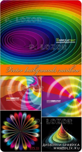 Vector backgrounds rainbow