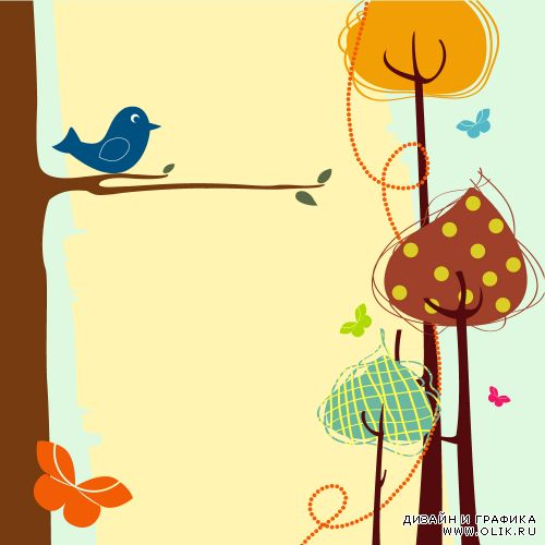 Funny birds and trees