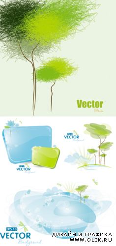 Nature Backgrounds Vector