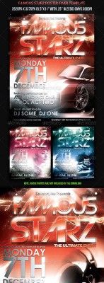 Famous Starz Flyer Poster Template